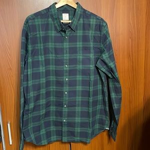 Gap mens long sleeve button down shirt